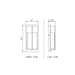 Z-Lite Nyx Outdoor Wall Sconce Black LED 2 Light 5014S-BK-LED | theLightShop