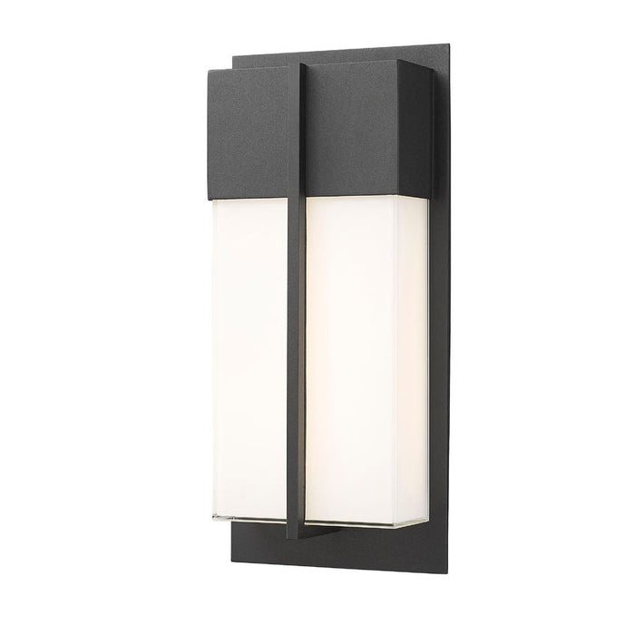 Z-Lite Nyx Outdoor Wall Sconce Black LED 2 Light 5014S-BK-LED | theLightShop