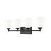 Z-Lite Oren 4 Light Vanity Light - Matte Black