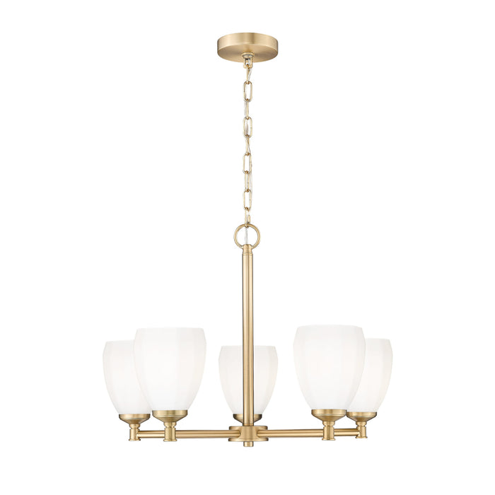 Z-Lite Oren 5 Light Chandelier - Modern Gold