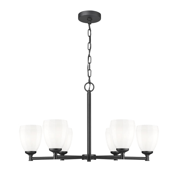 Z-Lite Oren 6 Light Chandelier - Matte Black
