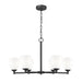 Z-Lite Oren 6 Light Chandelier - Matte Black