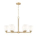 Z-Lite Oren 6 Light Chandelier - Modern Gold