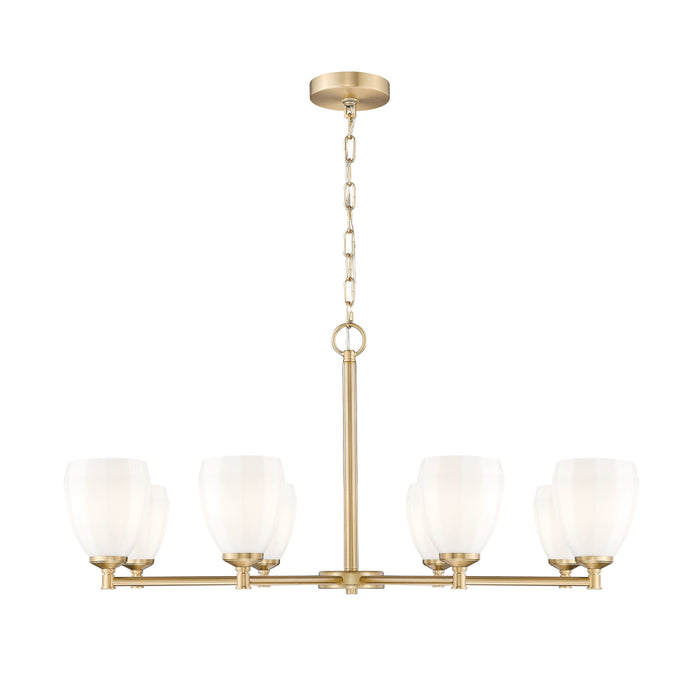 Z-Lite Oren 8 Light Chandelier - Modern Gold