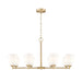 Z-Lite Oren 8 Light Chandelier - Modern Gold