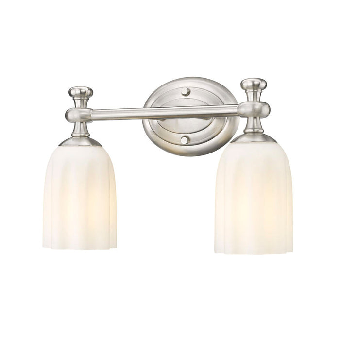 Z-Lite Orion Vanity Brushed Nickel 2 Light 1102-2V-BN | theLightShop