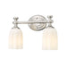 Z-Lite Orion Vanity Brushed Nickel 2 Light 1102-2V-BN | theLightShop
