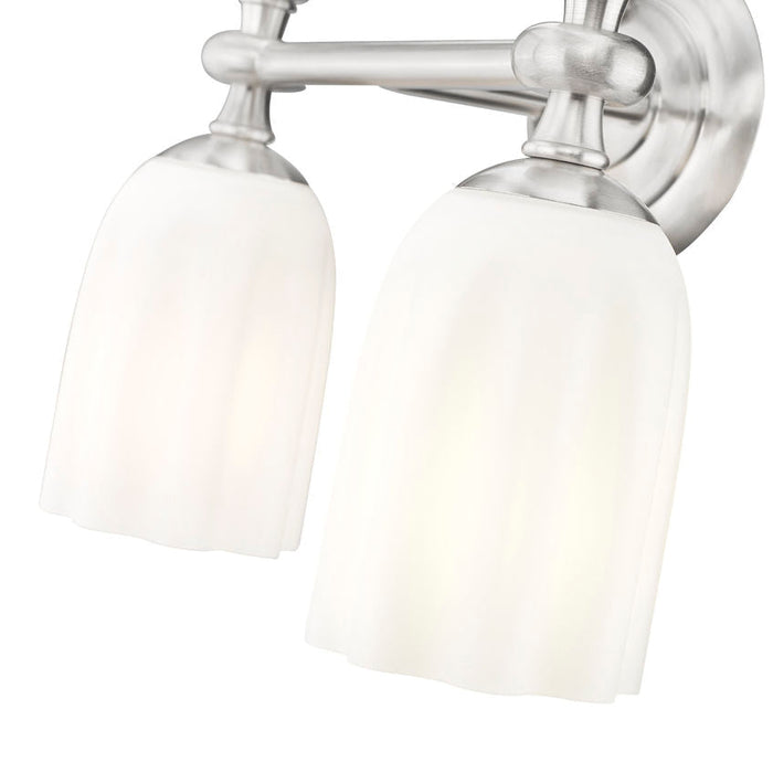 Z-Lite Orion Vanity Brushed Nickel 2 Light 1102-2V-BN | theLightShop
