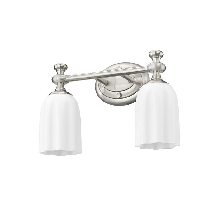 Z-Lite Orion Vanity Brushed Nickel 2 Light 1102-2V-BN | theLightShop