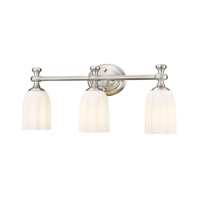 Z-Lite Orion Vanity Brushed Nickel 3 Light 1102-3V-BN | theLightShop