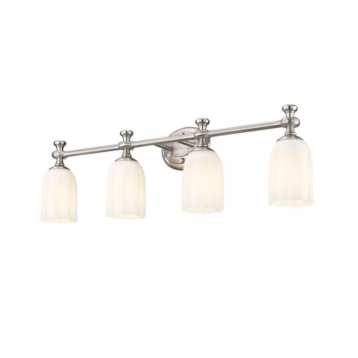 Z-Lite Orion Vanity Brushed Nickel 4 Light 1102-4V-BN | theLightShop