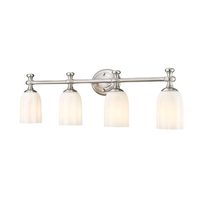 Z-Lite Orion Vanity Brushed Nickel 4 Light 1102-4V-BN | theLightShop