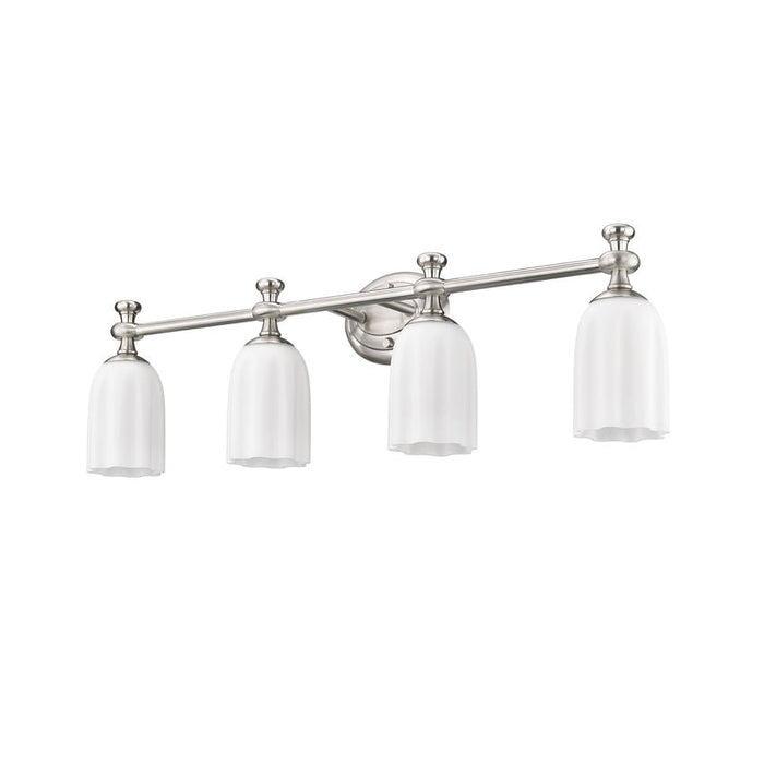 Z-Lite Orion Vanity Brushed Nickel 4 Light 1102-4V-BN | theLightShop