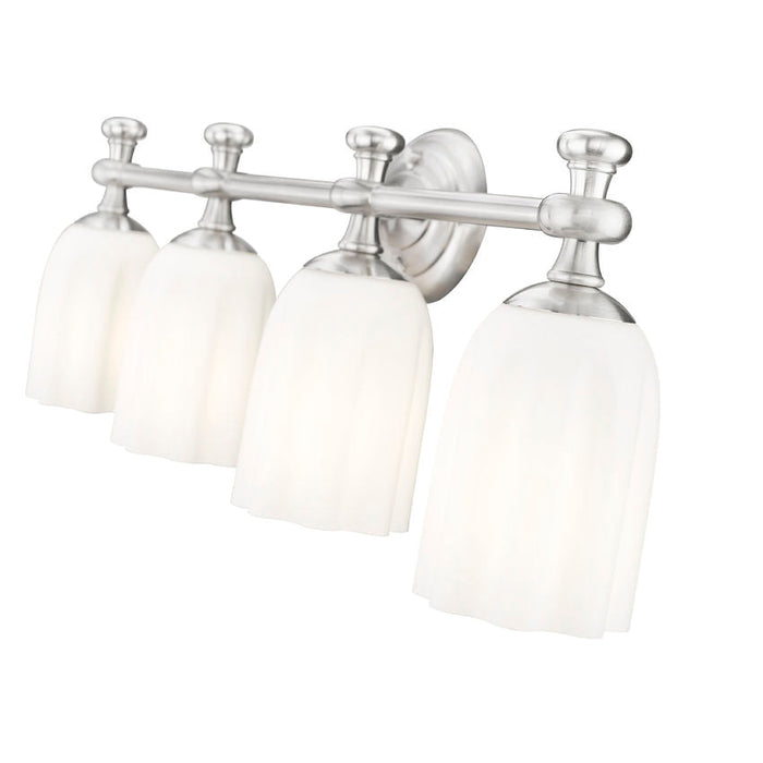 Z-Lite Orion Vanity Brushed Nickel 4 Light 1102-4V-BN | theLightShop