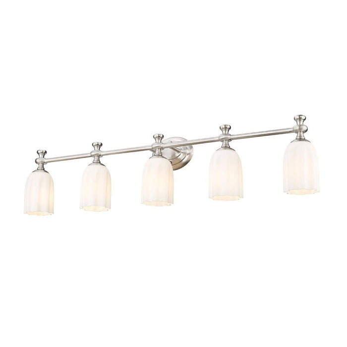 Z-Lite Orion Vanity Brushed Nickel 5 Light 1102-5V-BN | theLightShop