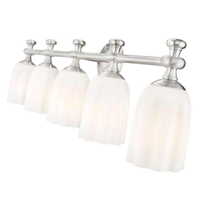 Z-Lite Orion Vanity Brushed Nickel 5 Light 1102-5V-BN | theLightShop