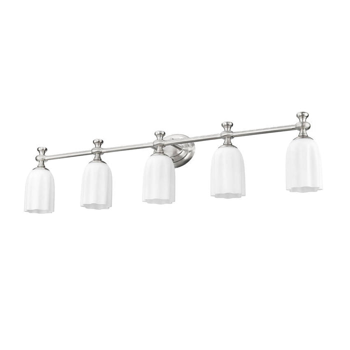 Z-Lite Orion Vanity Brushed Nickel 5 Light 1102-5V-BN | theLightShop