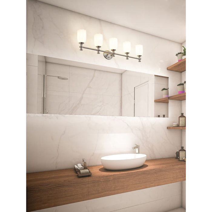 Z-Lite Orion Vanity Brushed Nickel 5 Light 1102-5V-BN | theLightShop