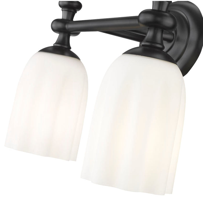 Z-Lite Orion Vanity Matte Black 2 Light 1102-2V-MB | theLightShop