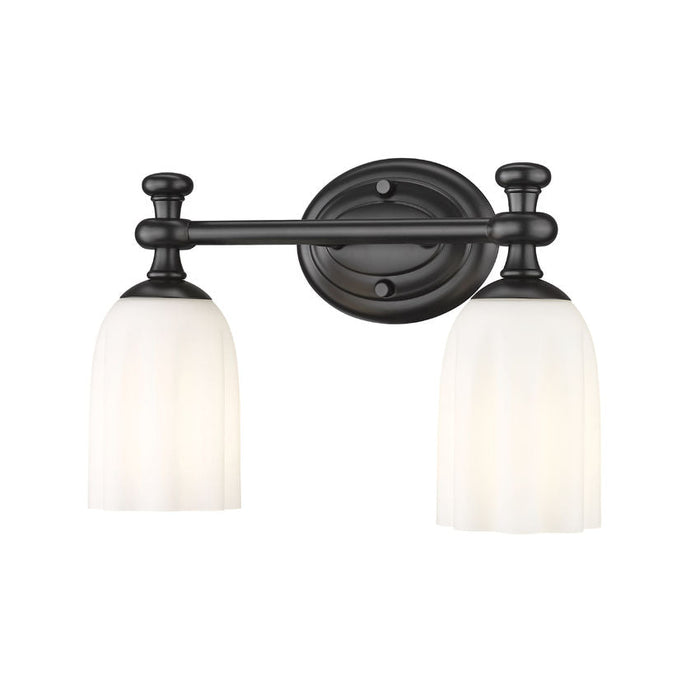 Z-Lite Orion Vanity Matte Black 2 Light 1102-2V-MB | theLightShop