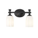 Z-Lite Orion Vanity Matte Black 2 Light 1102-2V-MB | theLightShop