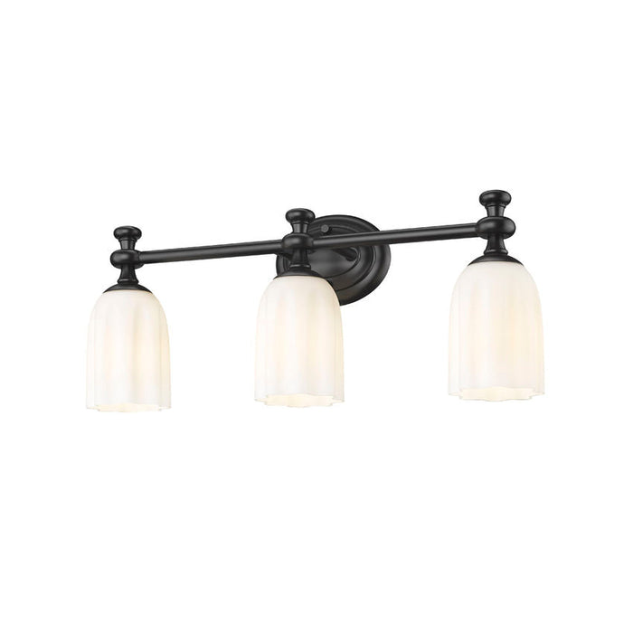 Z-Lite Orion Vanity Matte Black 3 Light 1102-3V-MB | theLightShop