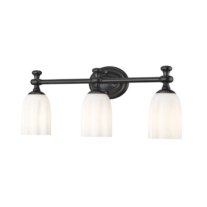Z-Lite Orion Vanity Matte Black 3 Light 1102-3V-MB | theLightShop