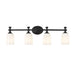 Z-Lite Orion Vanity Matte Black 4 Light 1102-4V-MB | theLightShop
