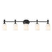 Z-Lite Orion Vanity Matte Black 5 Light 1102-5V-MB | theLightShop