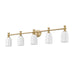 Z-Lite Orion Vanity Modern Gold 5 Light 1102-5V-MGLD | theLightShop