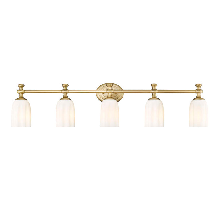 Z-Lite Orion Vanity Modern Gold 5 Light 1102-5V-MGLD | theLightShop