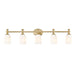 Z-Lite Orion Vanity Modern Gold 5 Light 1102-5V-MGLD | theLightShop