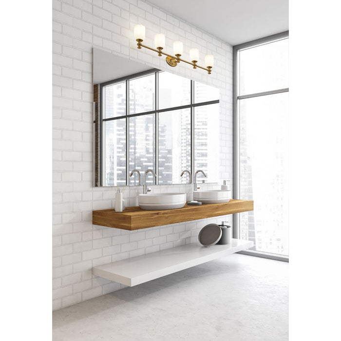 Z-Lite Orion Vanity Modern Gold 5 Light 1102-5V-MGLD | theLightShop