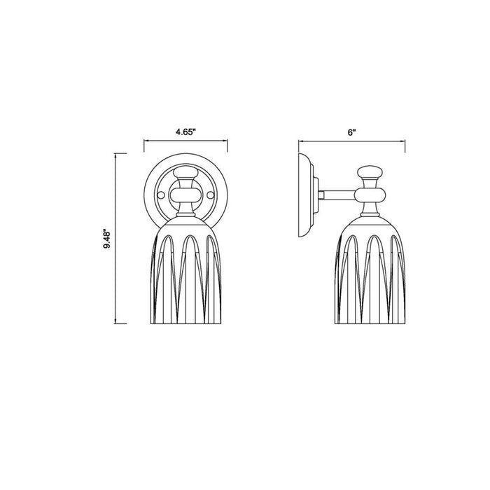 Z-Lite Orion Wall Sconce Matte Black 1 Light 1102-1S-MB | theLightShop