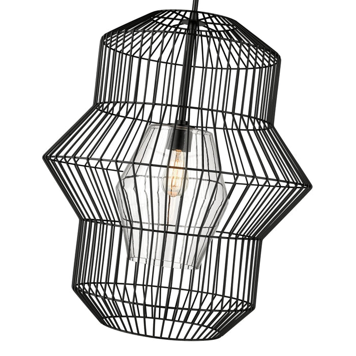 Z-Lite Orsay Matte Black 1 Light Pendant 1941P24-MB | theLightShop