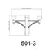 Z-Lite Outdoor Black 3 Light Outdoor Posts Hardware 501-3BK | theLightShop