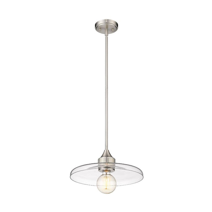 Z-Lite Paloma Brushed Nickel 1 Light Pendant 821P14-BN | theLightShop