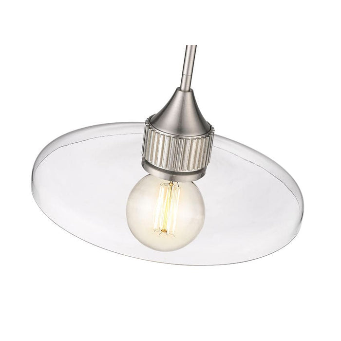 Z-Lite Paloma Brushed Nickel 1 Light Pendant 821P14-BN | theLightShop