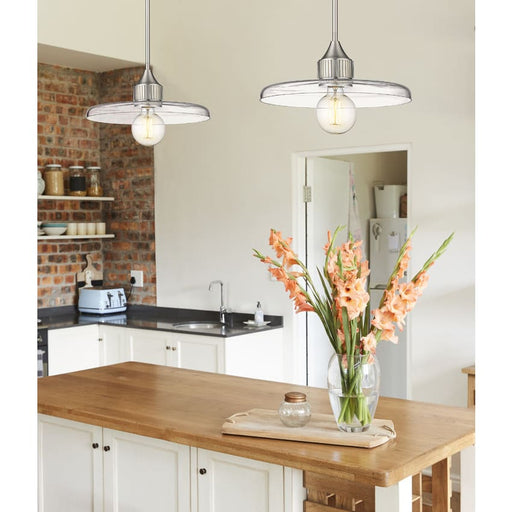Z-Lite Paloma Brushed Nickel 1 Light Pendant 821P14-BN | theLightShop