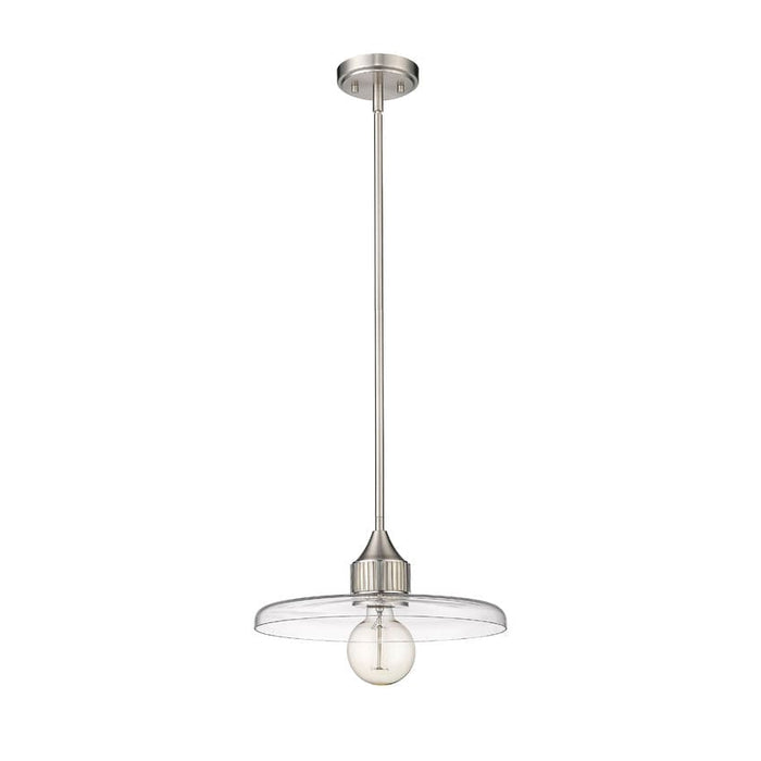 Z-Lite Paloma Brushed Nickel 1 Light Pendant 821P14-BN | theLightShop