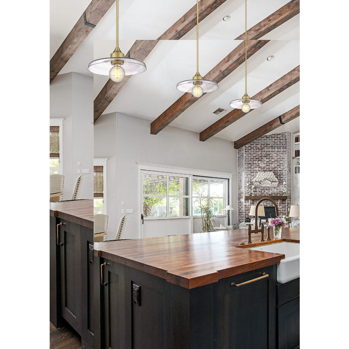 Z-Lite Paloma Olde Brass 1 Light Pendant 821P14-OBR | theLightShop