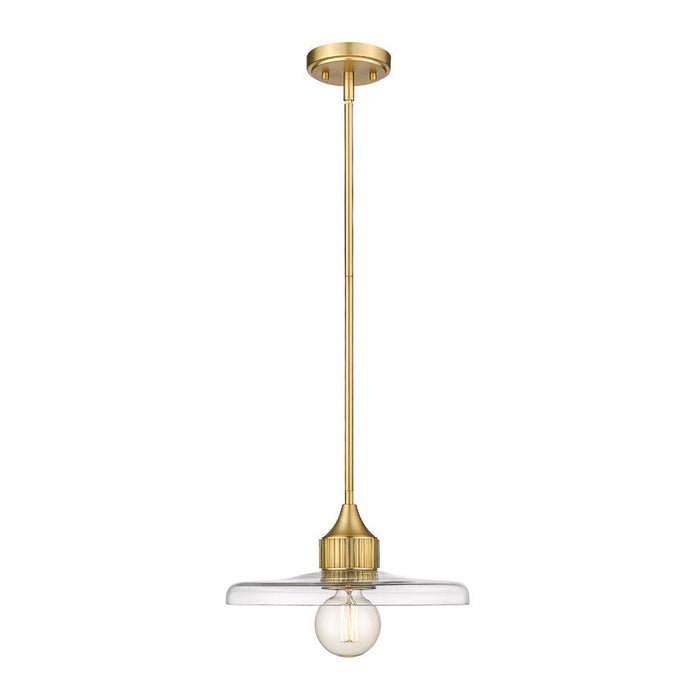 Z-Lite Paloma Olde Brass 1 Light Pendant 821P14-OBR | theLightShop