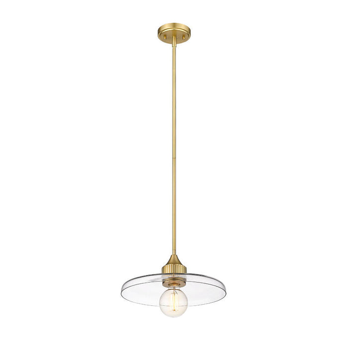 Z-Lite Paloma Olde Brass 1 Light Pendant 821P14-OBR | theLightShop