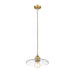Z-Lite Paloma Olde Brass 1 Light Pendant 821P14-OBR | theLightShop