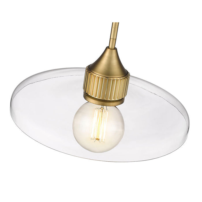 Z-Lite Paloma Olde Brass 1 Light Pendant 821P14-OBR | theLightShop