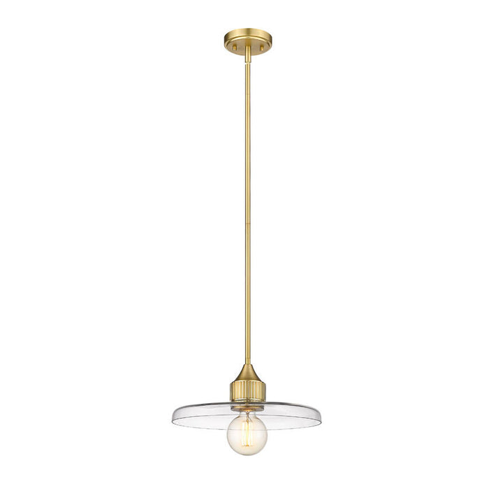 Z-Lite Paloma Olde Brass 1 Light Pendant 821P14-OBR | theLightShop