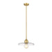 Z-Lite Paloma Olde Brass 1 Light Pendant 821P14-OBR | theLightShop
