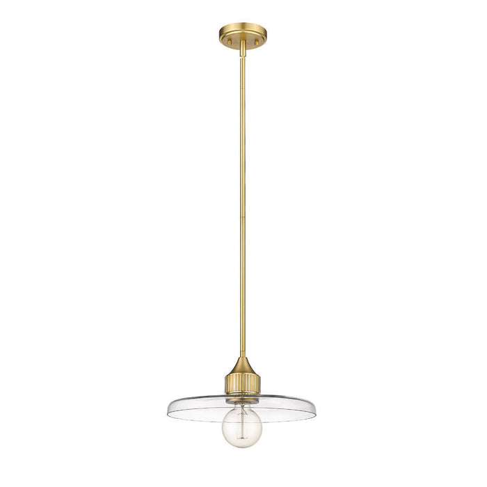 Z-Lite Paloma Olde Brass 1 Light Pendant 821P14-OBR | theLightShop