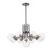 Z-Lite Parsons Matte Black Brushed Nickel Chandelier 477-9MB-BN | theLightShop