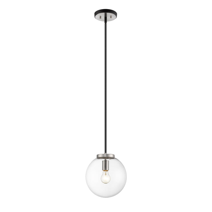 Z-Lite Parsons Matte Black Brushed Nickel Pendant 477P10-MB-BN | theLightShop